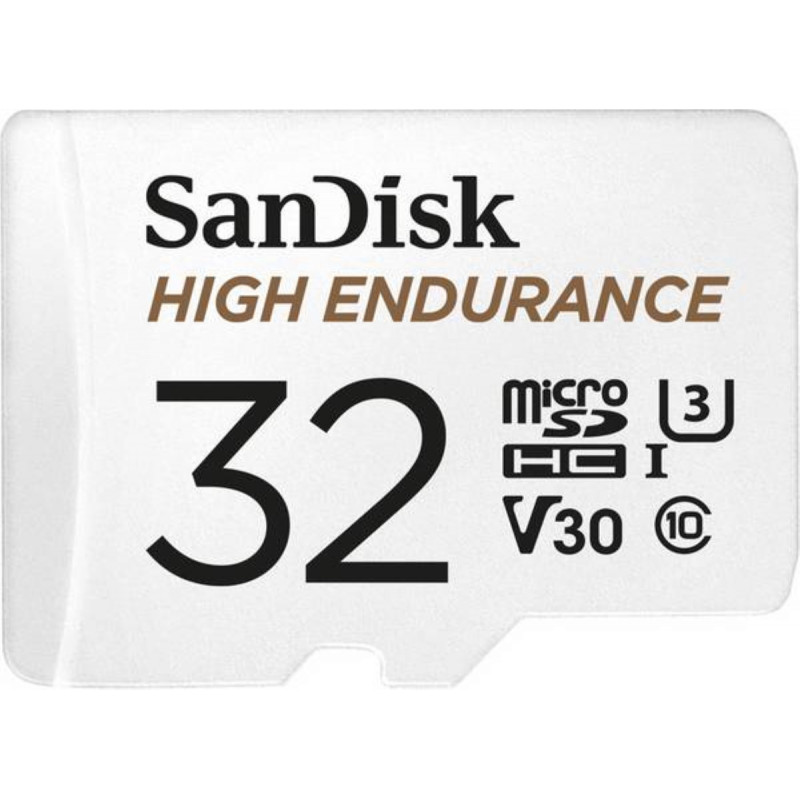 Carte microSDHC SanDisk High Endurance Monitoring 32 Go Classe 10