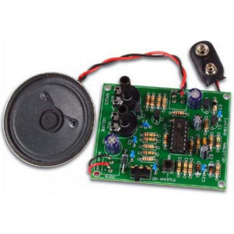 9V Steam Locomotive Sound Generator Kit with Speaker and Whistle