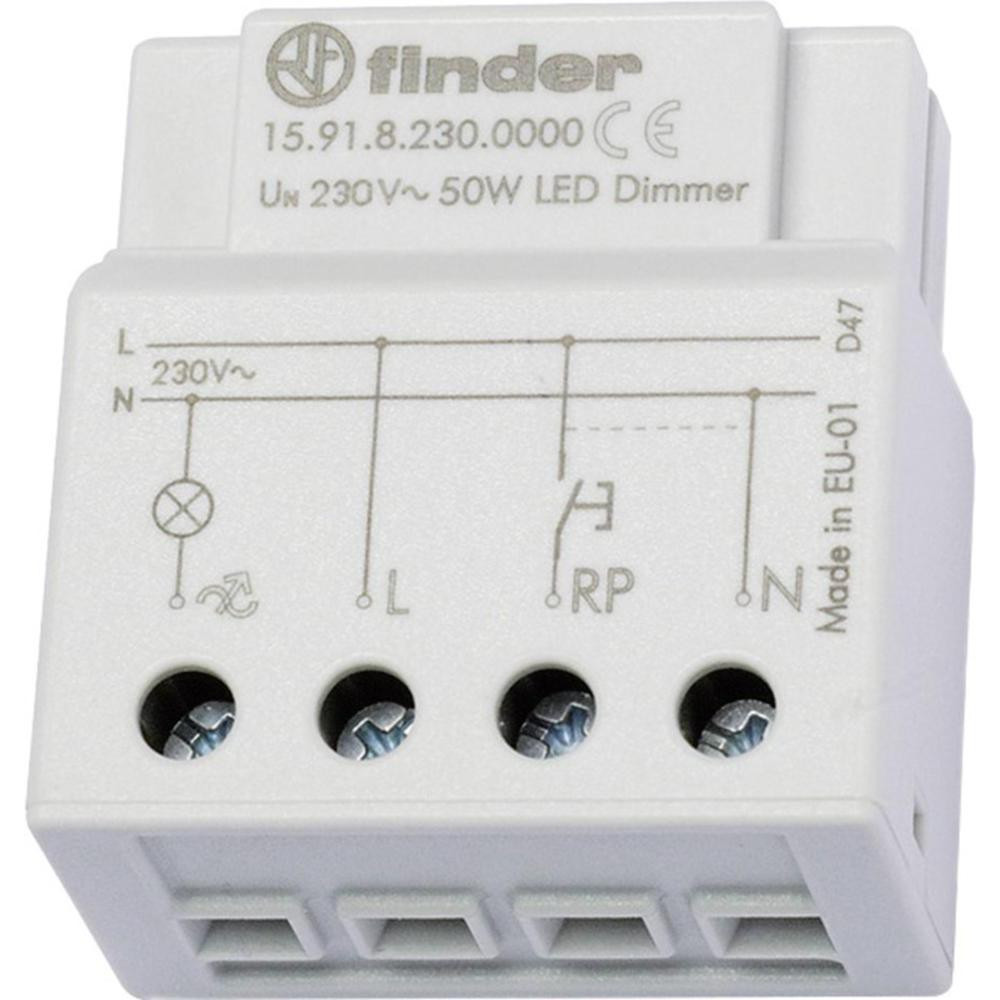 Regolatore dimmer elettronico Finder incasso 15.91 230 V/CA lampade LED e  inc.