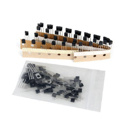 Ensemble de 100 transistors communs assortis