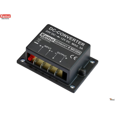 DC-DC converter, voltage reducer from 24V to 12V for vehicles, boats, trucks