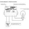 Langzaam knipperende besturingseenheid FLASH max licht 300W 230V instelbare snelheid