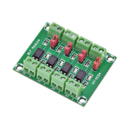 4-channel isolation board with optocoupler