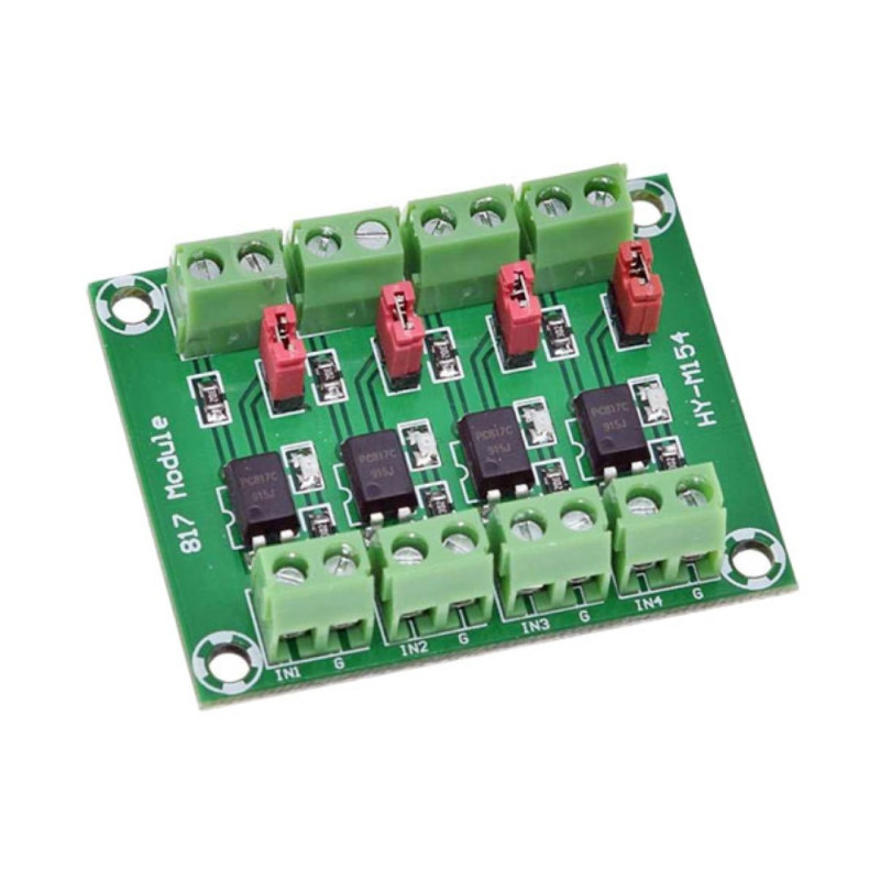 4-channel isolation board with optocoupler