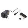 Universal stabilized power supply plug 3-12V DC 1A DC and Jack connectors