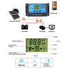 Régulateur de charge pour panneaux solaires 20 A et sorties USB