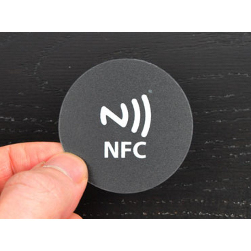 TAG NFC adesivo circolare 45mm policarbonato esterno interno impermeabile