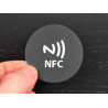TAG NFC adhesivo circular 45 mm policarbonato externo interno impermeable