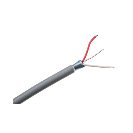 Cavo telefonico schermato 1 coppia AWG 24, grigio – Matassa 100 m