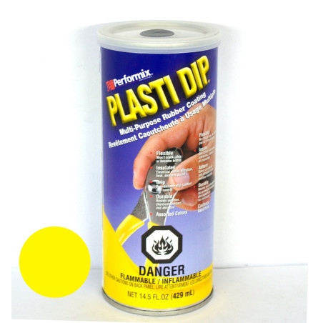 Yellow Liquid Rubber 429ml Plasti Dip® jar UV and atmospheric resistance