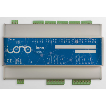 IONO UNO - Interface E / S professionnelle avec carte à barres DIN pour boîtier Arduino
