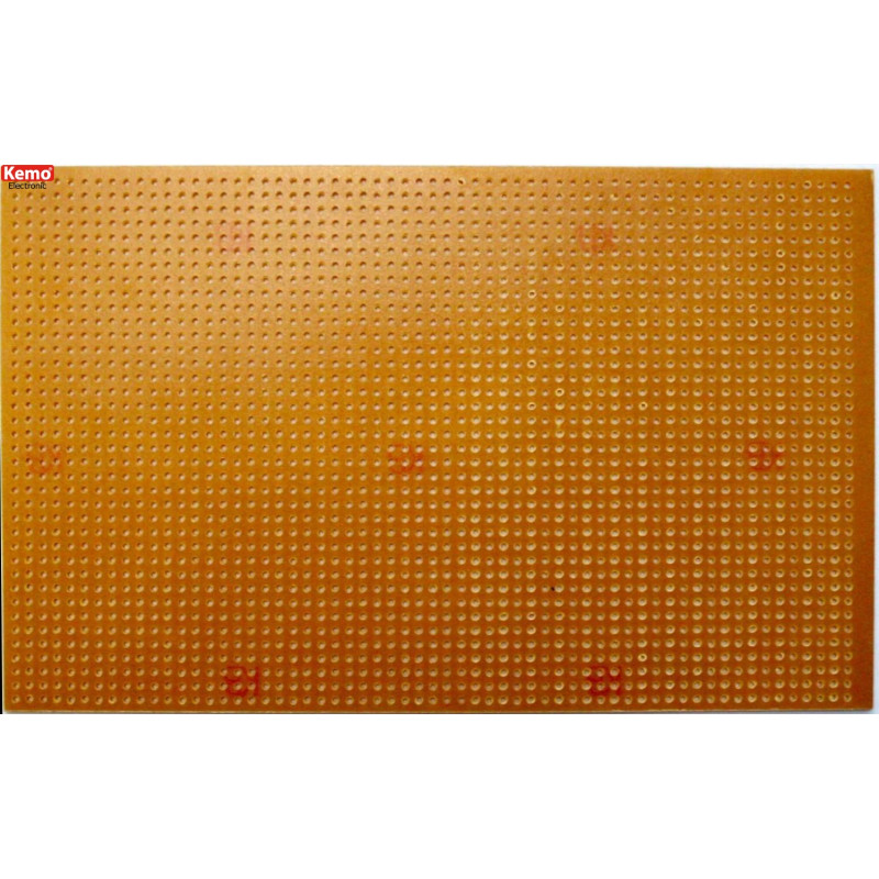 Experimental eurocard perforated card without copper layer