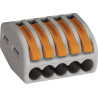 WAGO 222-415-40 Flexible clamp: 0.08-4 mm² rig: 0.08-2.5 mm² Poles: 5 40 pcs