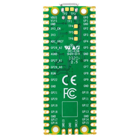 Placa Raspberry Pi RP-PICO RP2040 ARM Cortex M0 + Microcontrolador