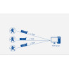 CONVERTISSEUR LAN ETHERNET SÉRIE RS232 ÉMULATEUR COM TCP USR-TCP232-302