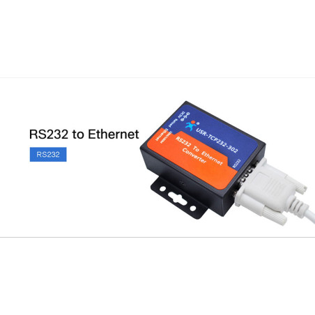CONVERTISSEUR LAN ETHERNET SÉRIE RS232 ÉMULATEUR COM TCP USR-TCP232-302