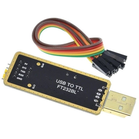 Modulo USB adattatore USB 2.0 a livello TTL seriale 5V 3.3V con cavi per Arduino