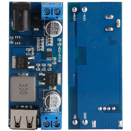 Módulo de fuente de alimentación reductor de conversión de voltaje de 12 / 24V a 5V 5A