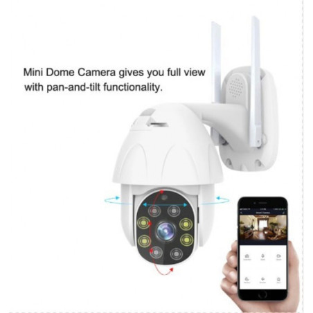 Telecamera IP Wi-Fi Ethernet PAN-TILT Full HD 1080p doppia visione notturna