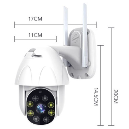 Caméra IP Wi-Fi Ethernet PAN-TILT Full HD 1080p double vision nocturne