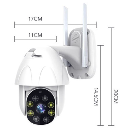 IP camera Wi-Fi Ethernet PAN-TILT Full HD 1080p double night vision