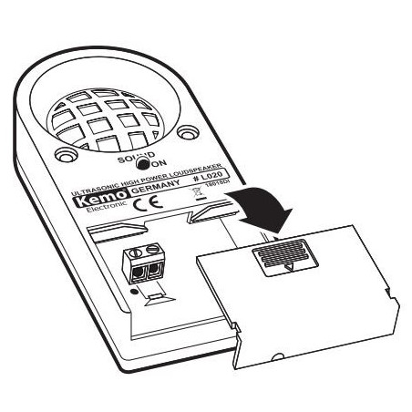 Haut-parleur ultrasonique additionnel Kemo L020 pour M175 – Portée de 100 m et 135 dB