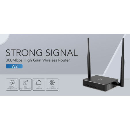 Router inalámbrico Stonet W2 300Mbps con función de repetidor