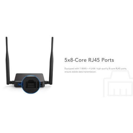 Router inalámbrico Stonet W2 300Mbps con función de repetidor