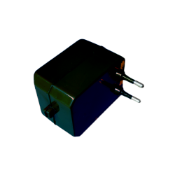 Case housing for electronics with bipolar plug and cable gland