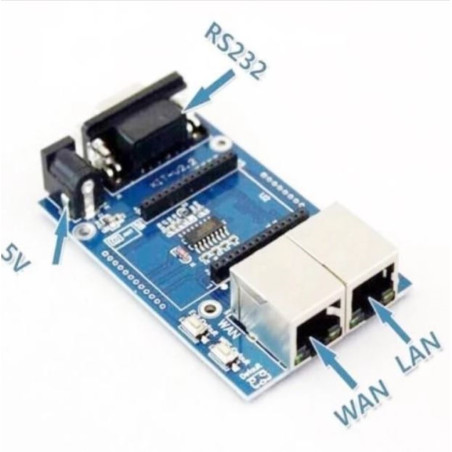 Convertisseur d'interface WiFi Ethernet LAN RS232 industriel multifonctionnel