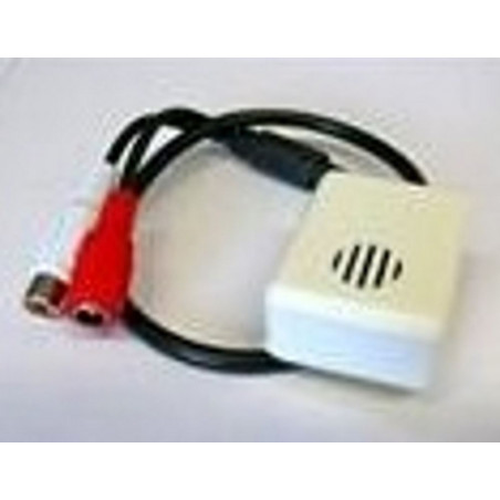12V pre-amplified microphone for video surveillance with RCA output