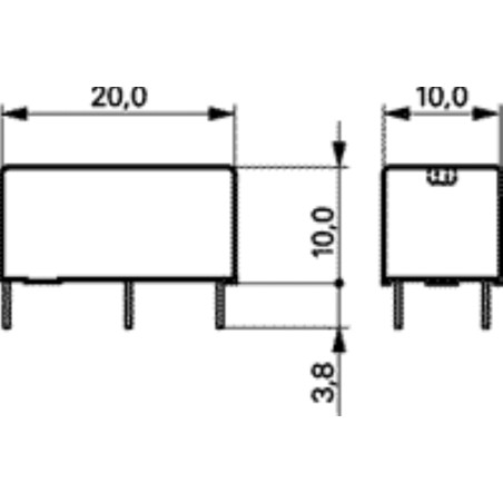 PE014F05 Bistabiles Relais SPDT Spule 5VDC Kontakt 5A / 250VAC 5A / 30VDC