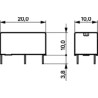 PE014F05 Bistabiles Relais SPDT Spule 5VDC Kontakt 5A / 250VAC 5A / 30VDC