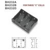 Contenitore porta pile batterie 3 x C,R14 con conduttori colore nero 150mm