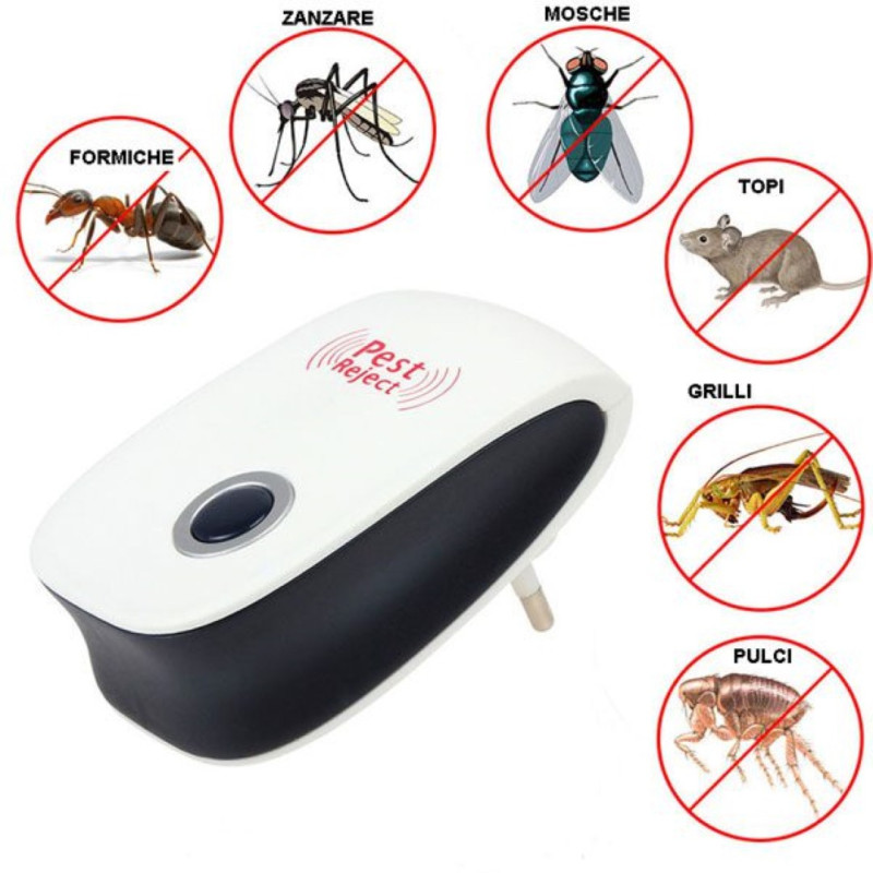 Repelente ultrasónico para mosquitos y otros insectos 220 VAC