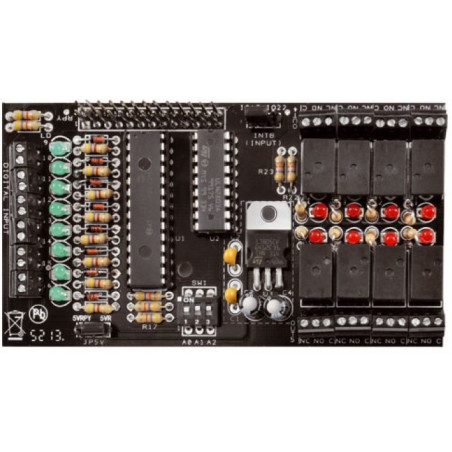 I2C I2C expansion kit IO 8 IN + 8 OUT Relay for Raspberry PI