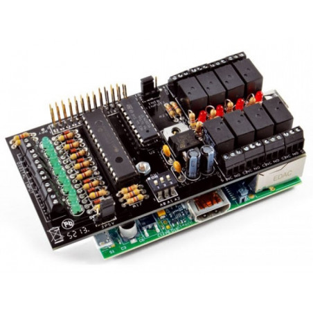 I2C I2C expansion kit IO 8 IN + 8 OUT Relay for Raspberry PI