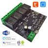 4 relay Wi-Fi switch module with Tuya app compatible with Alexa and Google