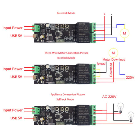 Wi-Fi switch 2 relays with Alexa and Google compatible Tuya app