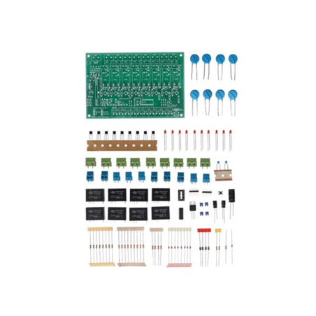 KIT 8 carte relais multifonction 5A 230V avec entrées numériques et RS232