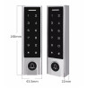 IP66 access control keypad RFID biometric fingerprint reader WiFi with APP