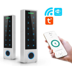 Tastiera controllo accessi IP66 con lettore biometrico impronte WiFi con APP
