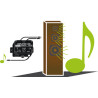 Amplificatore audio 12W universale di potenza Plug & Play 6-16V DC
