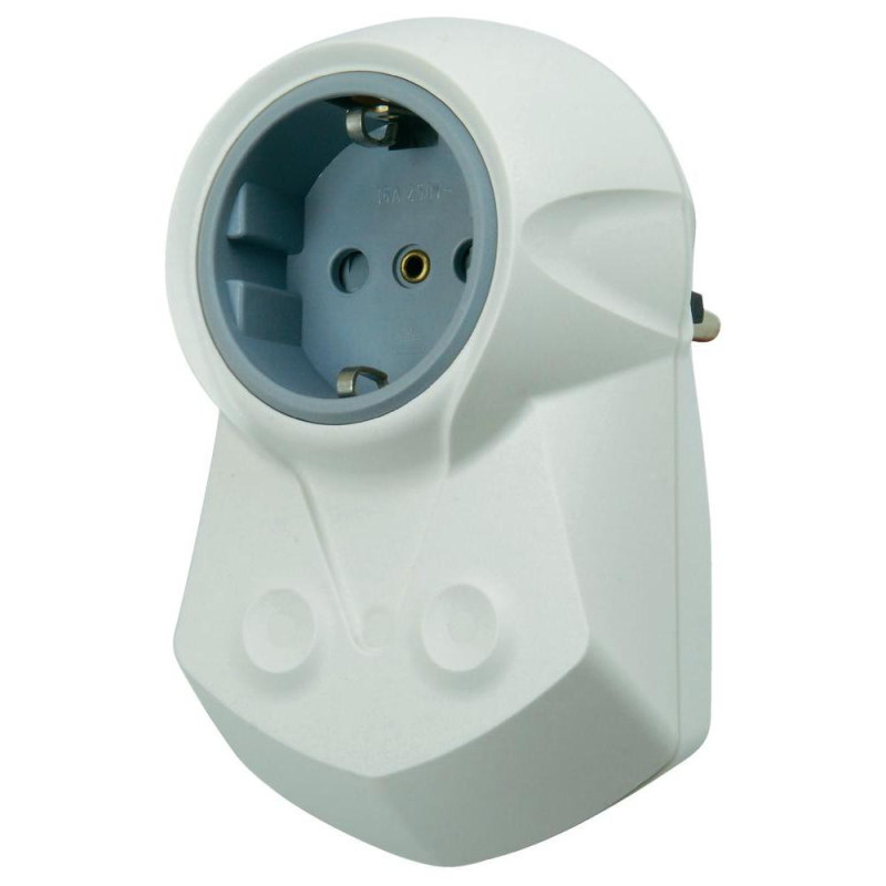 Schuko socket with integrated EMI anti-interference mains filter