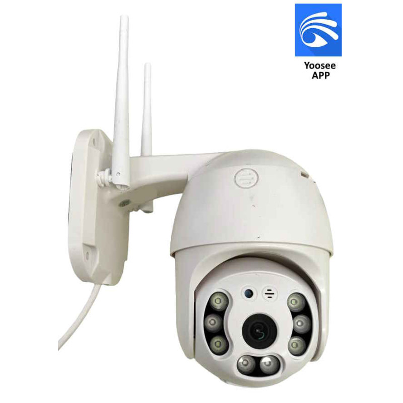 WiFi-IP-Kamera + Ethernet-App Yoosee 1080P Full HD IP66 Schwenk-Neige-Zoom 4X DC 12V