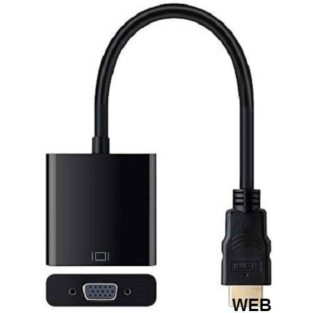 Adaptador de vídeo HDMI a VGA 1080p