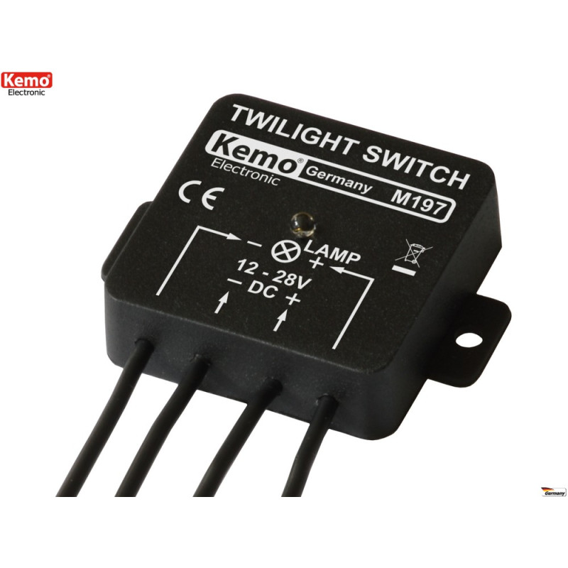 Interruttore sensore crepuscolare esterno interno 12-28V uscita 5A in tensione