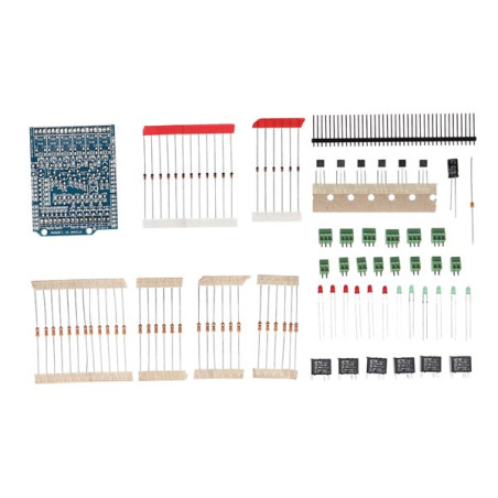 SHIELD KIT 6 in digital 6 in analogue 6 relay outputs FOR ARDUINO