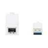 USB 3.0-Schnittstellenadapter mit 1-Gbit/s-Ethernet-LAN-Anschluss