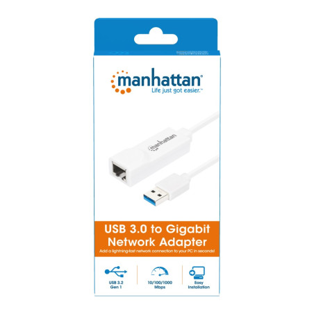 USB 3.0-Schnittstellenadapter mit 1-Gbit/s-Ethernet-LAN-Anschluss